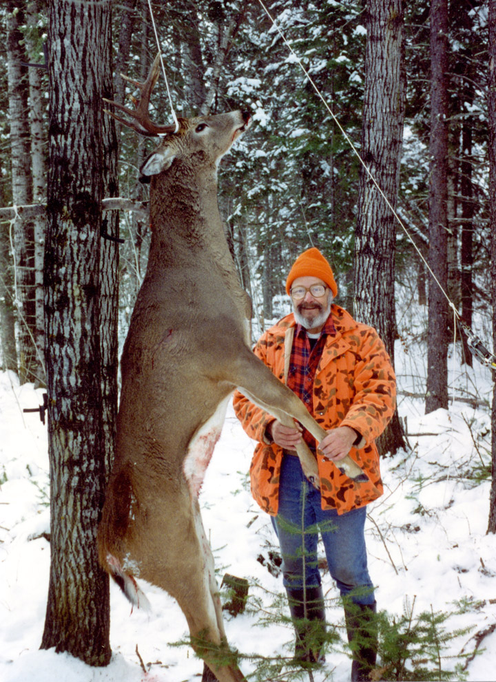 Doc with his latest trophy buck. (2010, 12-pointer)