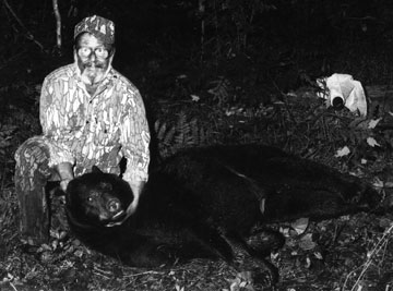 Dr. Ken Nordberg with one of his trophy-class black bears