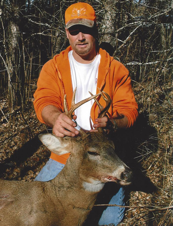 Doc's son Ken with a modest buck. (2008, 6-pointer)