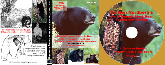 Dr. Ken Nordberg's do-it-yourself Black Bear Baiting & Hunting, Fourth Edition DVD Info