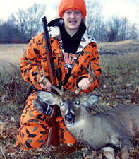 Cassey and her 1st big buck