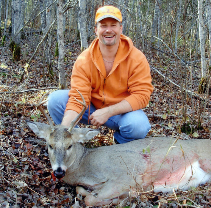 Doc's son Ken with a buck that tried to be bold.
